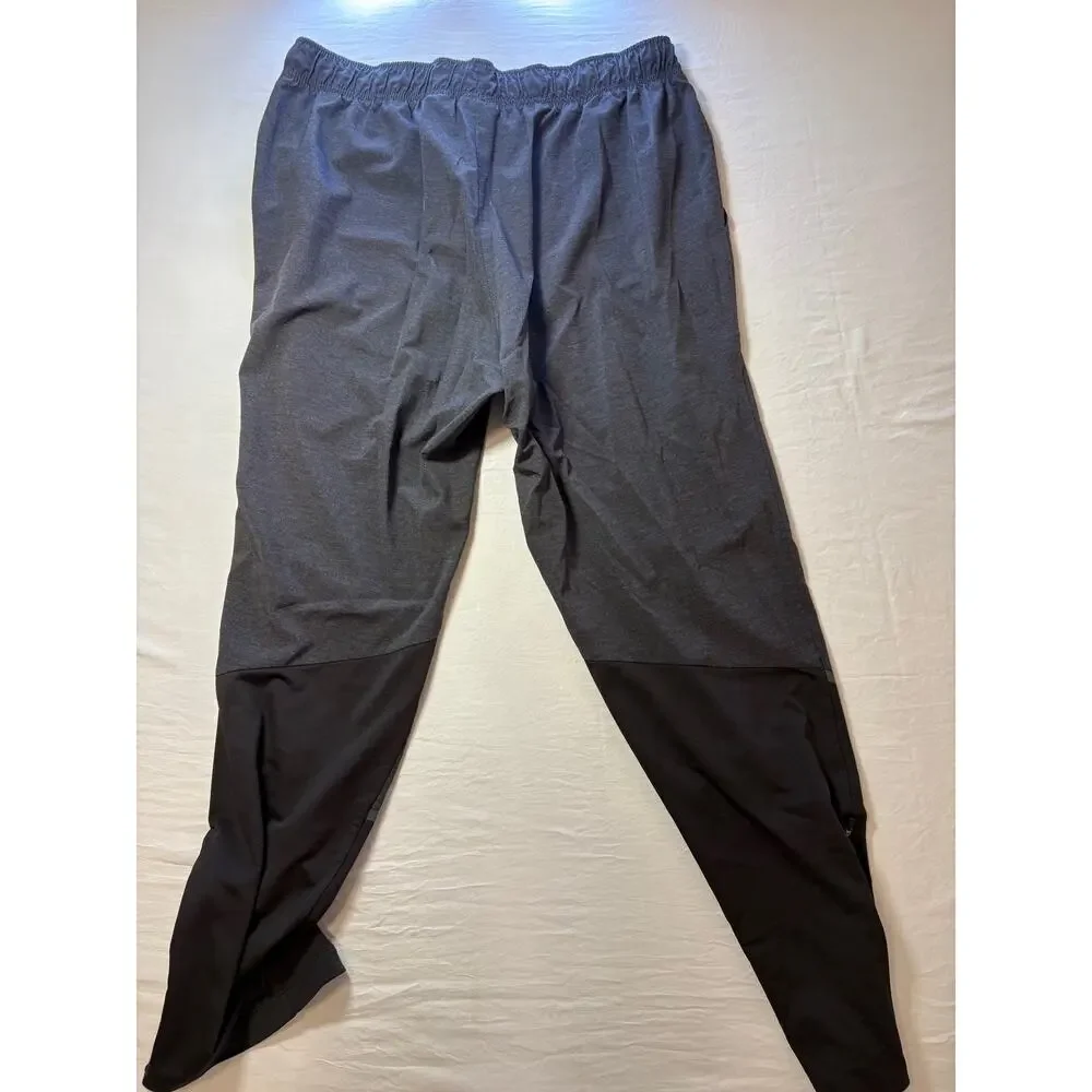 Asics Men's Athletic Pants, Performance, XL, Black/Gray